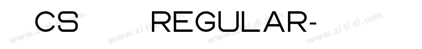 文鼎CS舒同体简 Regular字体转换